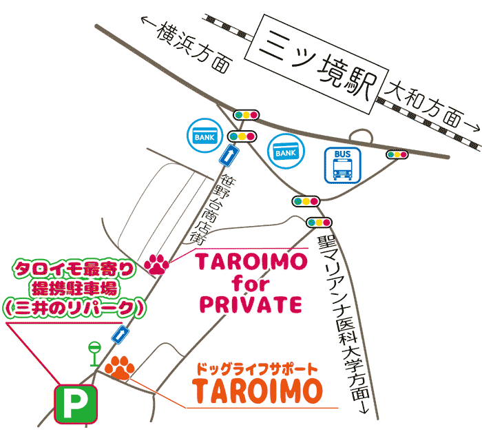 ドッグライフサポートタロイモ 提携駐車場(三井のリパーク)